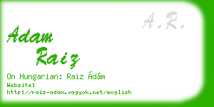 adam raiz business card